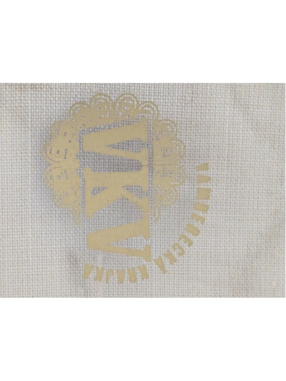 Vintage Vamberacka Krajka Table Linen Beige White Hand Crochet Lace Edge 27